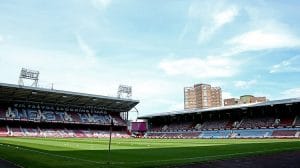 The empty pitch at Upton Park, West Ham's old ground