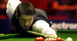 Ronnie O'Sullivan on his way to a 147 maximum
