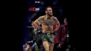 Conor McGregor after defeating Donald Cerrone in UFC 246