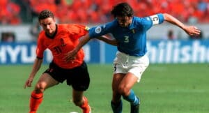 Italy legend Paolo Maldini at Euro 2000