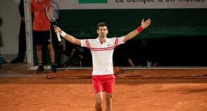Novak Djokovic is one win away from another Grand Slam success.