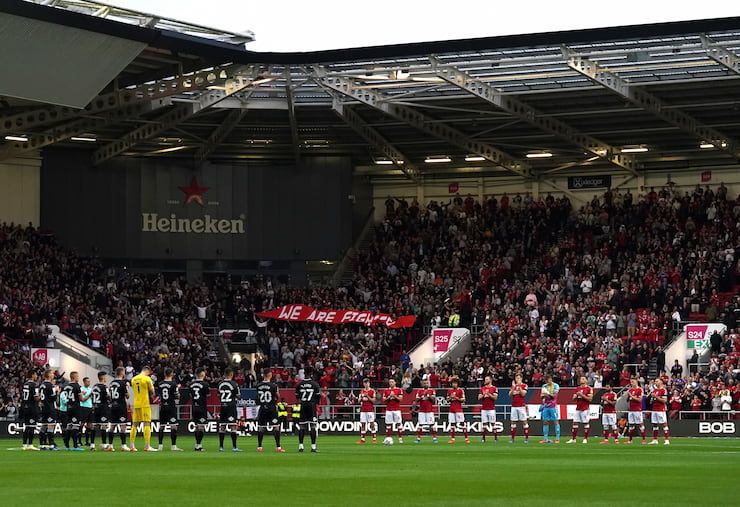 Bristol City fans ahead of the game at Ashton Gate.