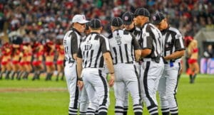 The officials ahead of another NFL showdown.