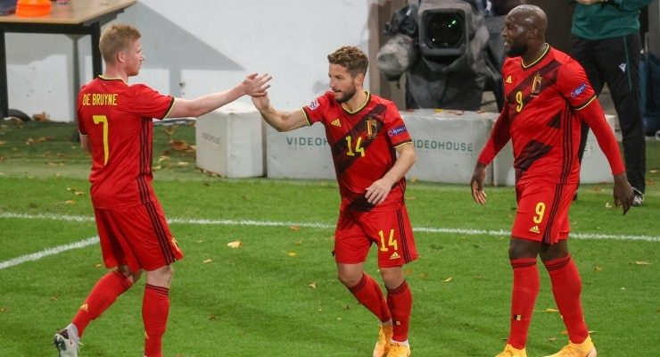 Belgium stars Kevin De Bruyne, Dries Mertens and Romelu Lukaku