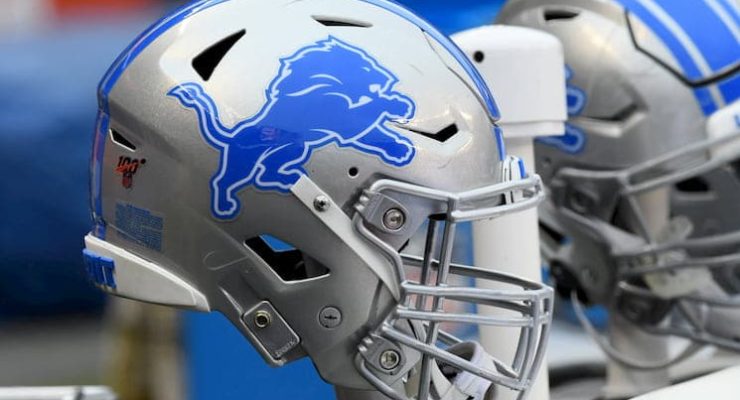 Detroit Lions NFL helmet