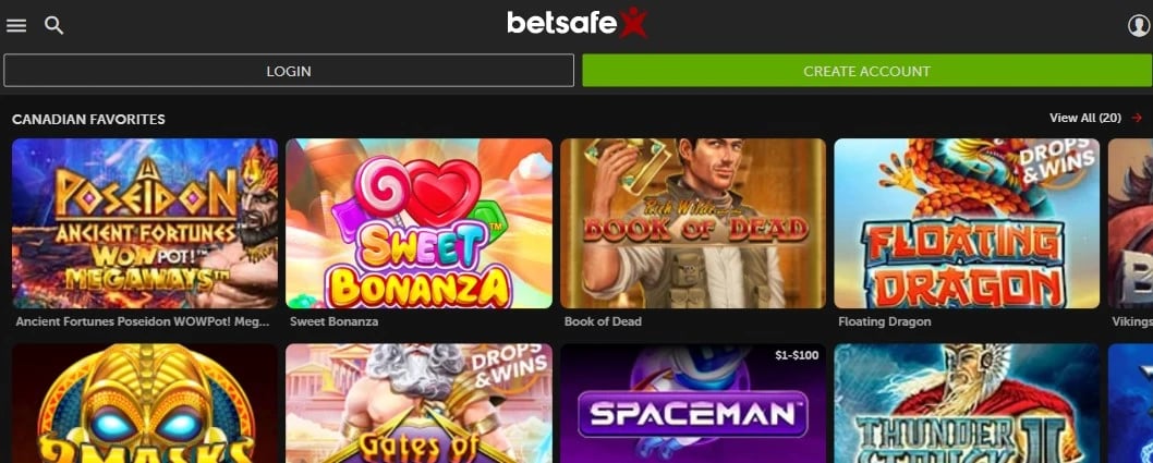 Betsafe casino games