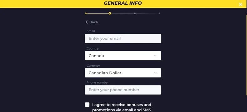 PowBet registration