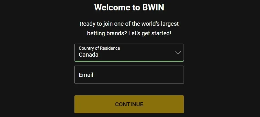 Bwin registration