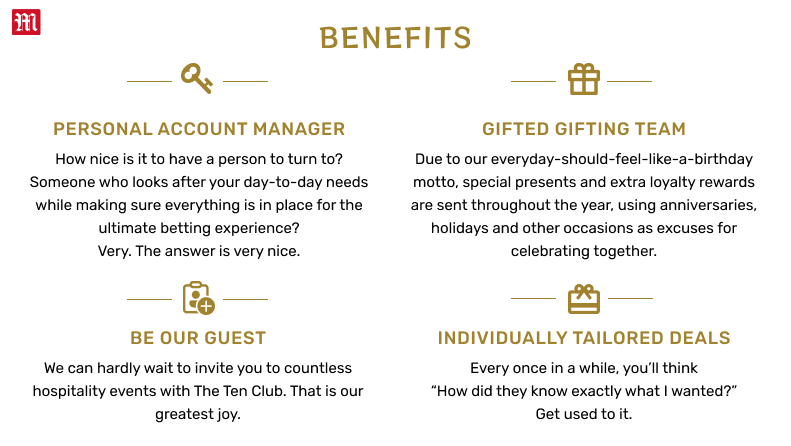 10bet Club Benefits