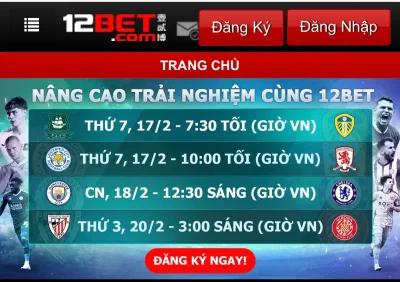 chọn đăng ký 12BET